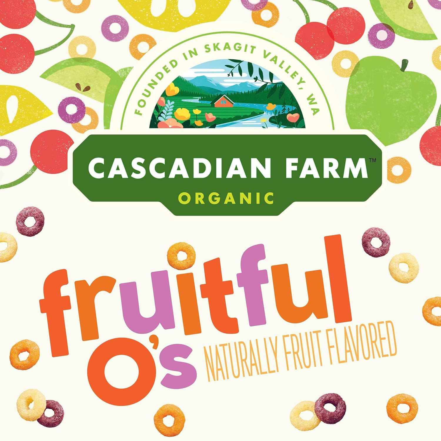Cascadian Farm Organic Fruitful O's Cereal – Safe Lunchbox Add-In and After-School Snack for Picky Eaters