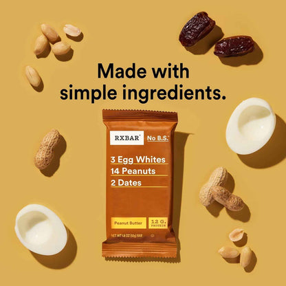 RXBAR Peanut Butter Protein Bar – Office Desk Snack for Focused Mid-Morning Energy