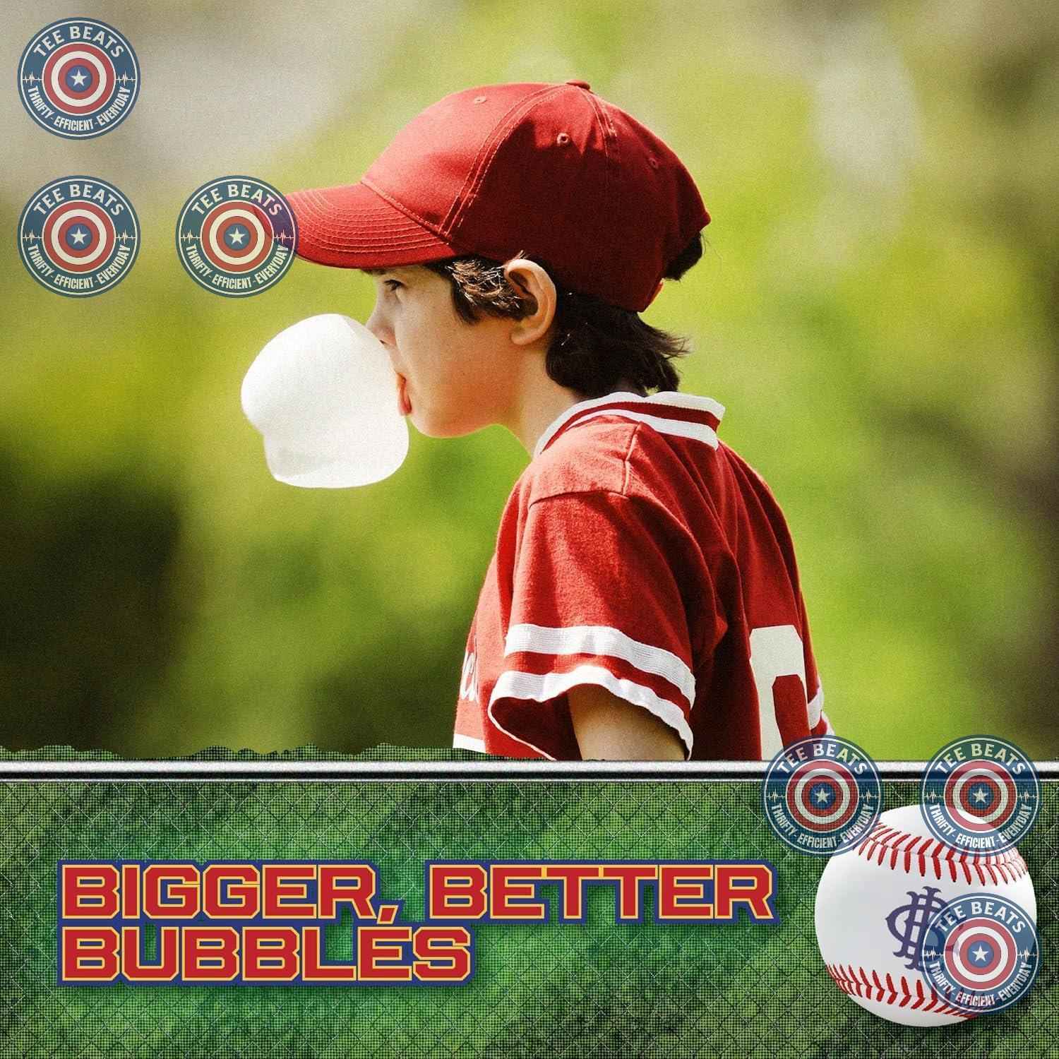 Big League Chew Cotton Candy Bubble Gum 3-Pack - Kids Baseball Team Snack, Allergen-Free Softball Treat for Children
