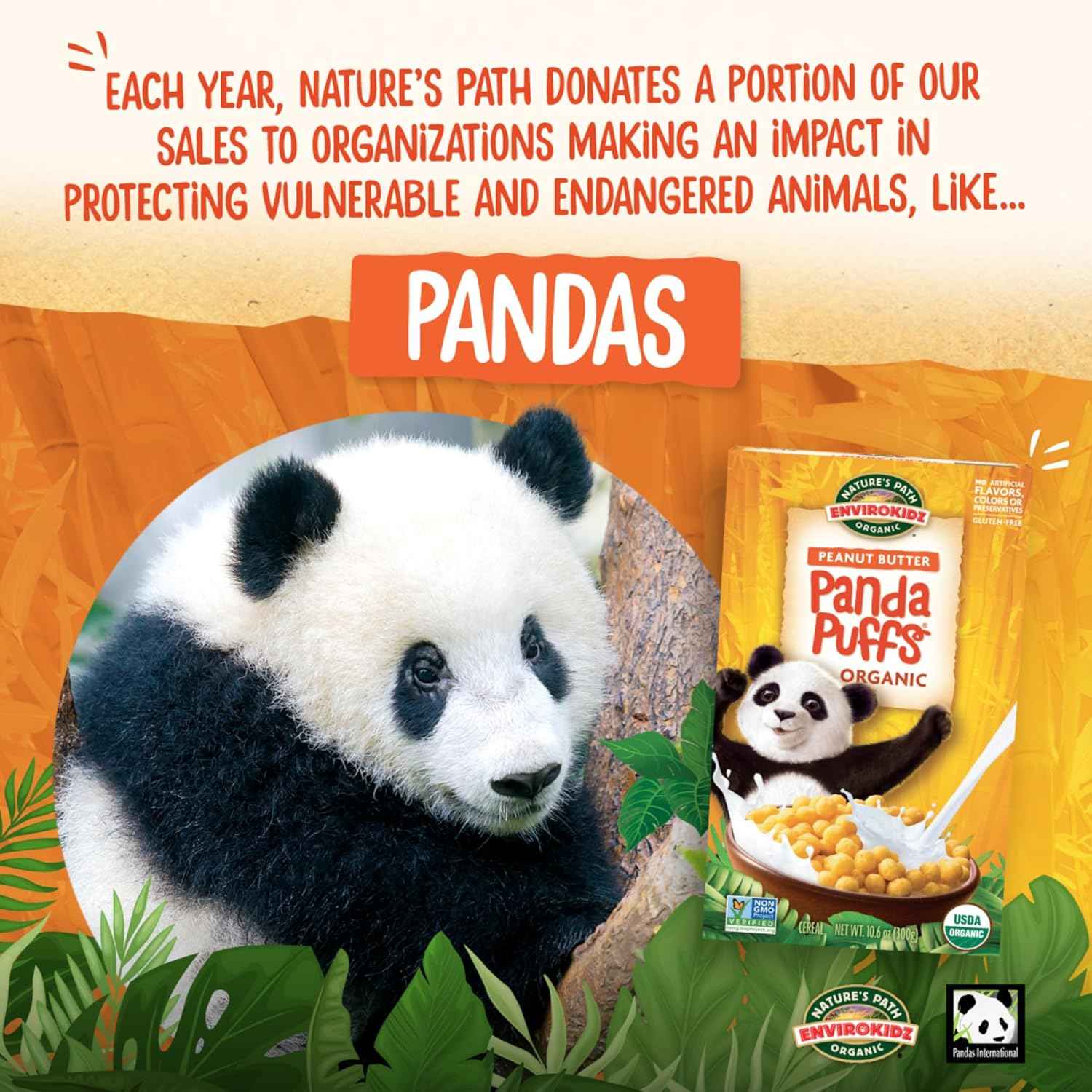 EnviroKidz Red Panda Puffs Cereal – Non GMO Gluten Free Cereal for Toxin Free Pantry and Self Care Morning Rituals