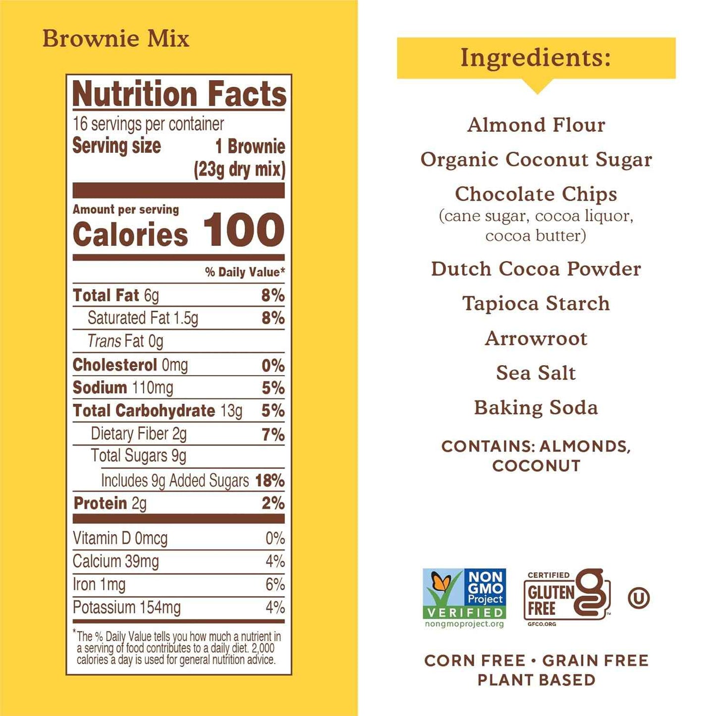 Simple Mills Almond Flour Brownie Mix – Cleaner Lunchbox Treat for Kids with Gluten Free Ingredients
