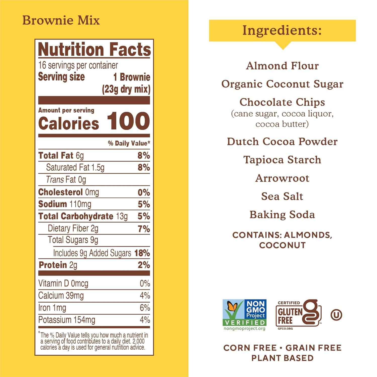 Simple Mills Almond Flour Brownie Mix – Cleaner Lunchbox Treat for Kids with Gluten Free Ingredients