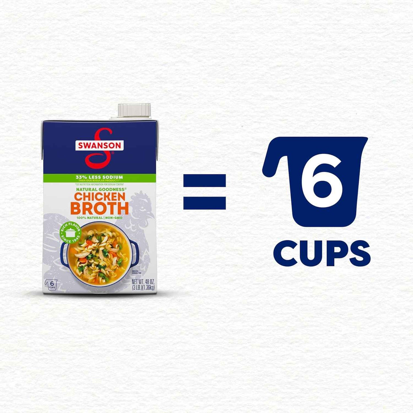 Swanson Natural Goodness Chicken Broth – Gluten-Free Family Cooking Base for Kid-Friendly Meals