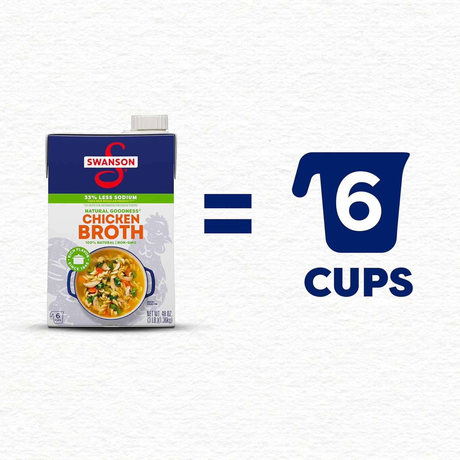 Swanson Natural Goodness Chicken Broth – Gluten-Free Family Cooking Base for Kid-Friendly Meals