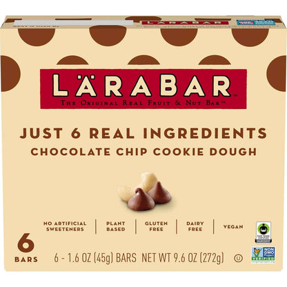 Larabar Chocolate Chip Cookie Dough Bars — Portable Trail-Ready Energy for Hiking and Cycling