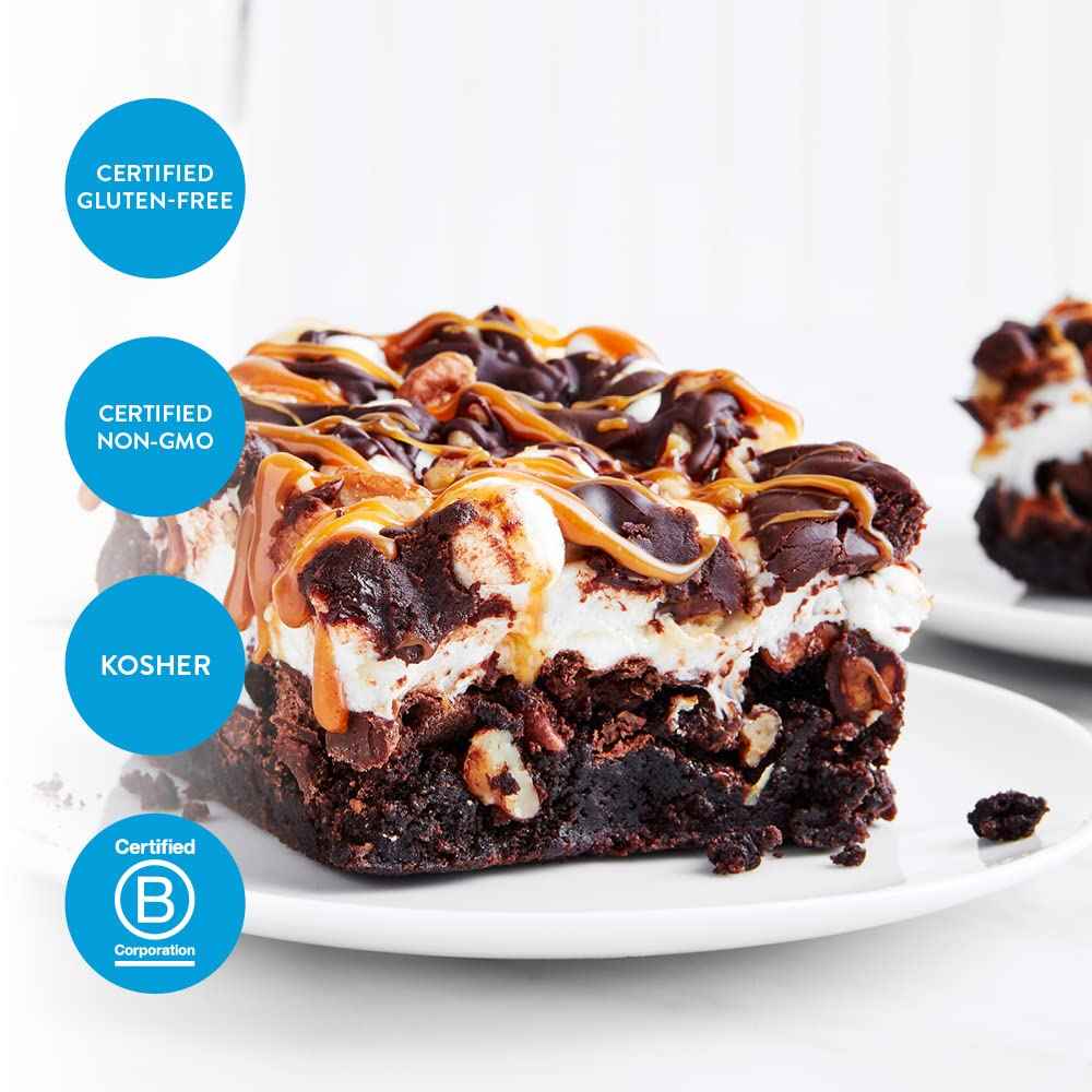 King Arthur Gluten Free Fudge Brownie Mix – Clean-Ingredient Baking for Wellness-Focused Pantries, Rich Chocolate Dessert for Guilt-Free Weeknight Indulgence