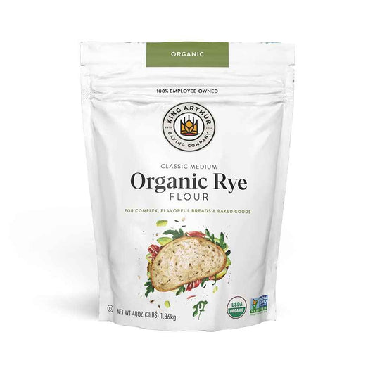 King Arthur Baking Organic Medium Rye Flour 3 lb – Mindful Sourdough Starter Feeding Ritual for Slow Living Home Bakers