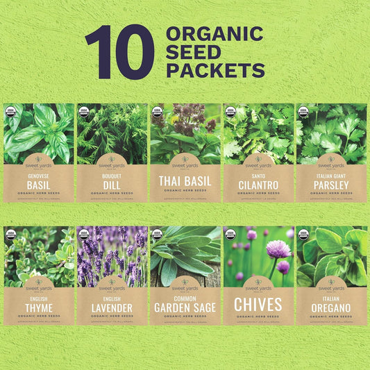 certified organic, non-gmo, and heirloom seed material