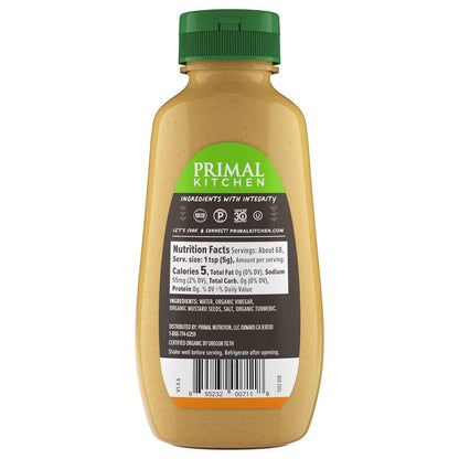Primal Kitchen Spicy Brown Mustard – Backyard BBQ Topping for Grilled Sausages, Brats, and Hot Dogs
