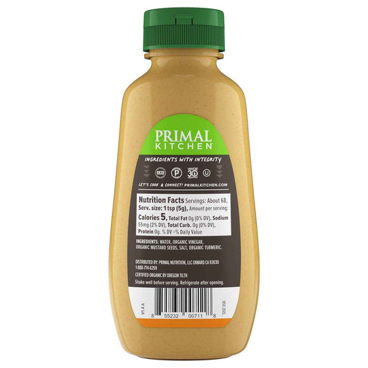 Primal Kitchen Spicy Brown Mustard – Backyard BBQ Topping for Grilled Sausages, Brats, and Hot Dogs