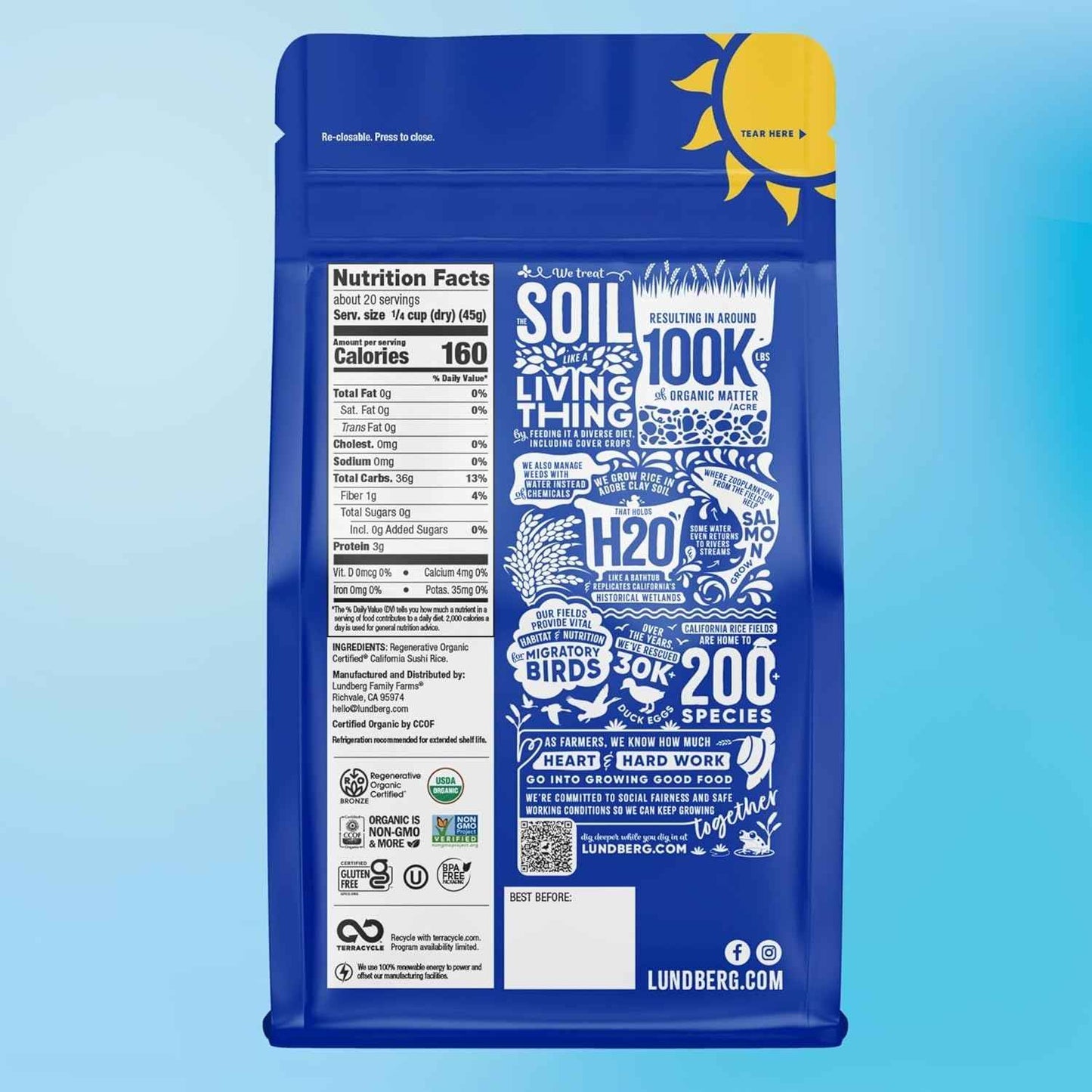 Lundberg Organic Sushi Rice – Mindful Gluten-Free Pantry Staple for Nourishing Home Meals