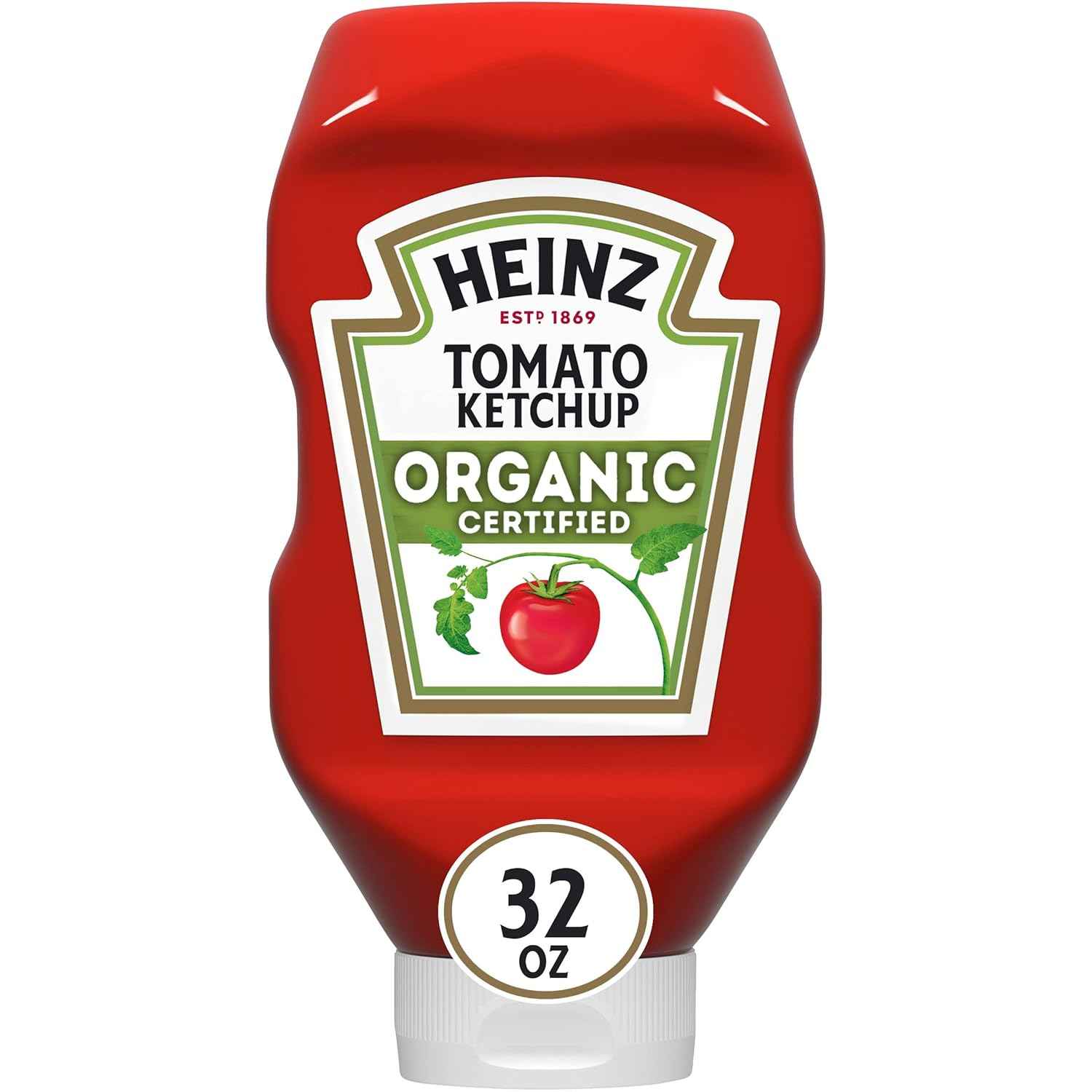 Heinz Organic Tomato Ketchup for Kosher-Certified Kitchens, 32 oz Trusted Bottle for Shabbat and Holiday Tables