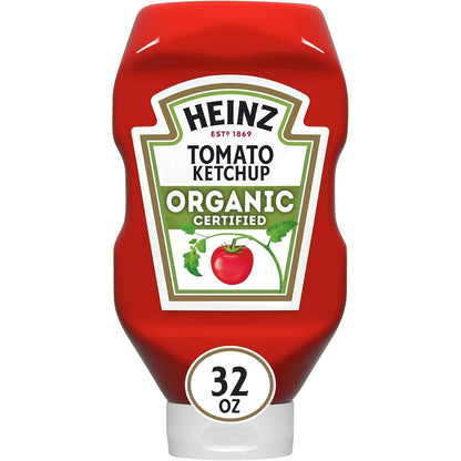 Heinz Organic Tomato Ketchup for Kosher-Certified Kitchens, 32 oz Trusted Bottle for Shabbat and Holiday Tables