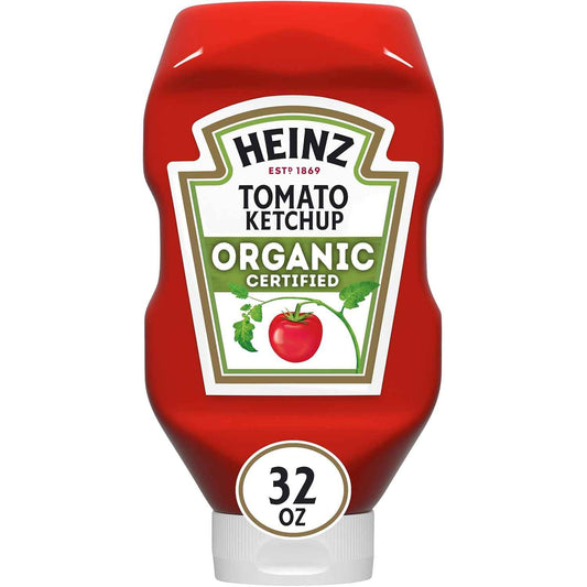 Heinz Organic Tomato Ketchup for Kosher-Certified Kitchens, 32 oz Trusted Bottle for Shabbat and Holiday Tables