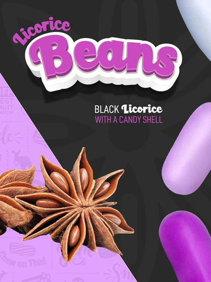 Wiley Wallaby Black Licorice – Camping Trip Snack for Sweet-Salty Cravings, Resealable Pouch