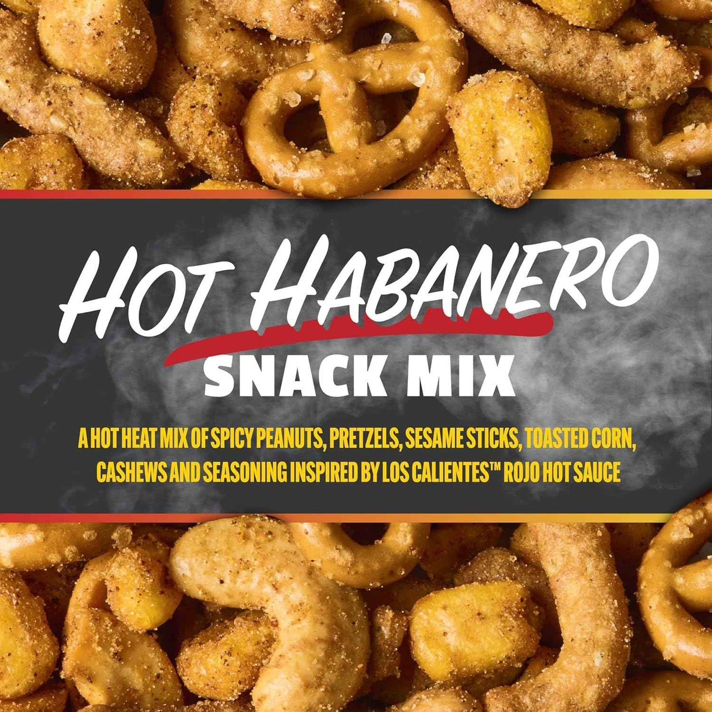 Snak Club x Hot Ones Hot Habanero Snack Mix – Novelty Birthday Gift for Hot Ones Super Fans and Spicy Food Lovers, 10 oz Shareable Bag