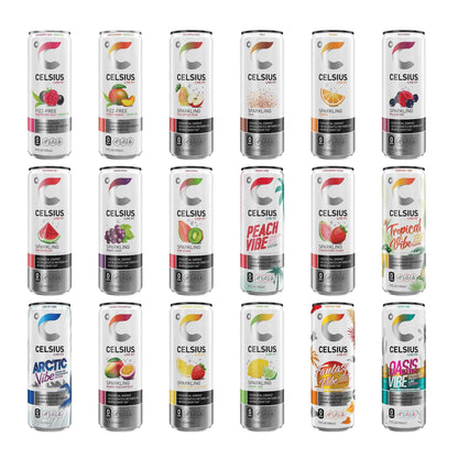 CELSIUS Assorted Functional Energy Drinks – Durable Outdoor Fuel for Running Trails and Fitness Studios