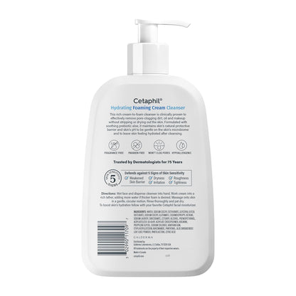 Cetaphil Cream to Foam Face Wash – Nightly Wind-Down Cleanser for Sensitive Skin Self-Care Ritual