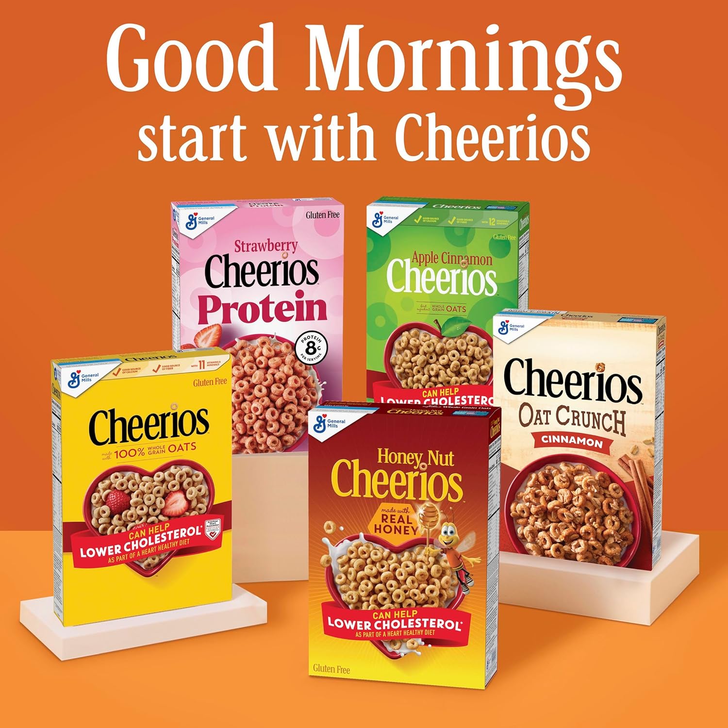 Cheerios Hearty Nut Medley Maple Cinnamon – Family Breakfast Cereal Kids and Adults Both Love, Maple Cinnamon Flavor, 20 oz Box