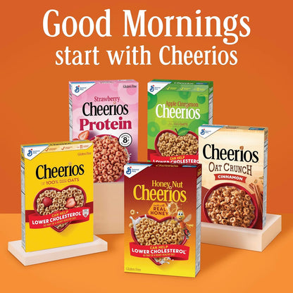 Cheerios Hearty Nut Medley Maple Cinnamon – Family Breakfast Cereal Kids and Adults Both Love, Maple Cinnamon Flavor, 20 oz Box