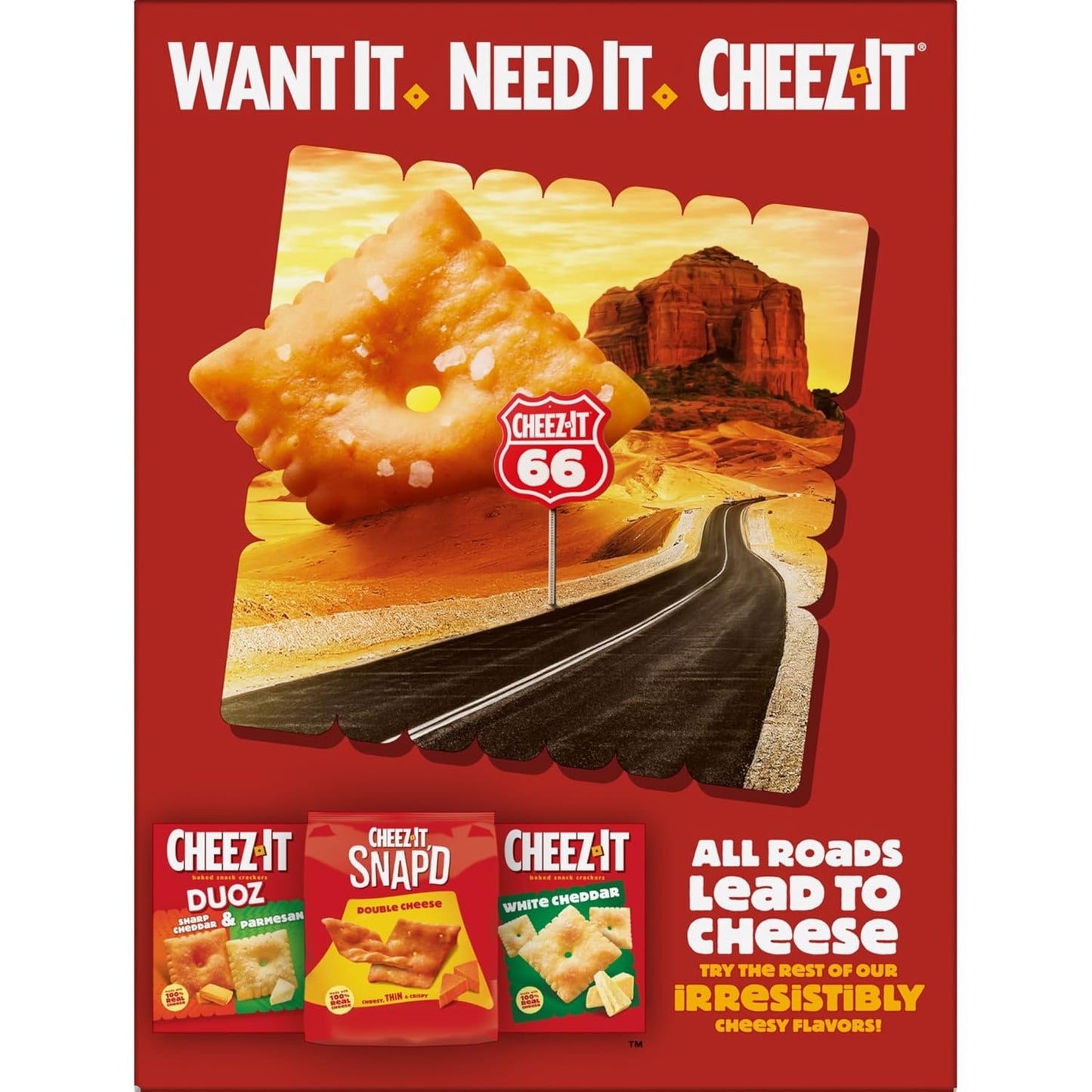 Cheez-It Grooves Crunchy Cheese Crackers – Travel-Friendly Sharp White Cheddar Snack for Rest Stops, Picnics, and Tailgates, 3.25oz 6-Pack