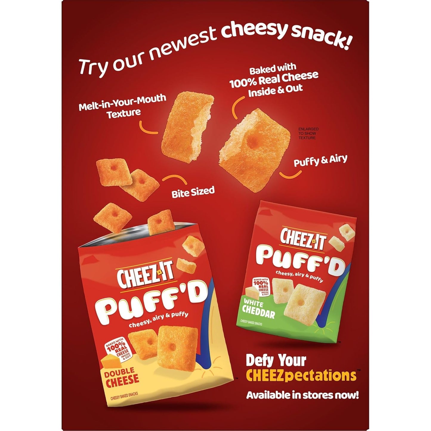Cheez-It Snack Mix, Family Size Snack Pack for School Lunches and Road Trips, Original, 17.8oz Box