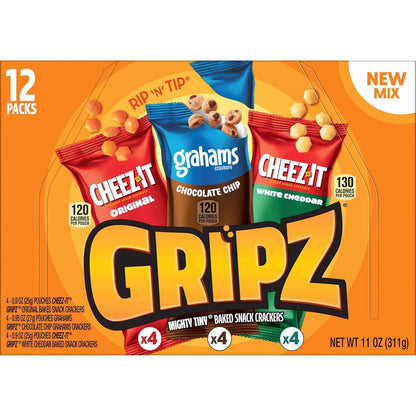 Kellogg's Gripz Mini Snack Variety Pack – Holiday Stocking Stuffer and Christmas Lunchbox Surprise for Kids
