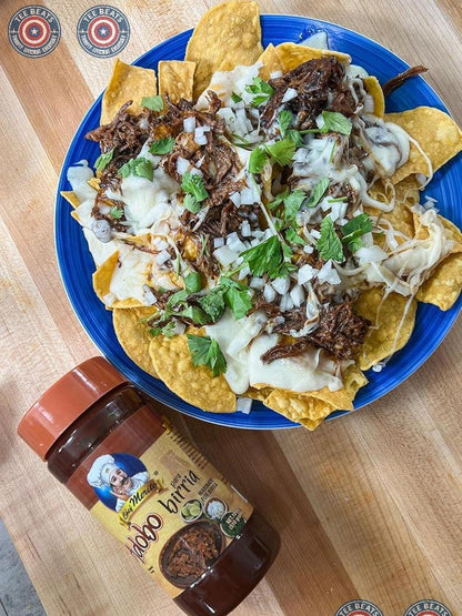 Chef Merito Birria Marinade | Camping and Tailgate Marinade for Tacos on the Go | Mild Heat, Resealable 18 oz Jar