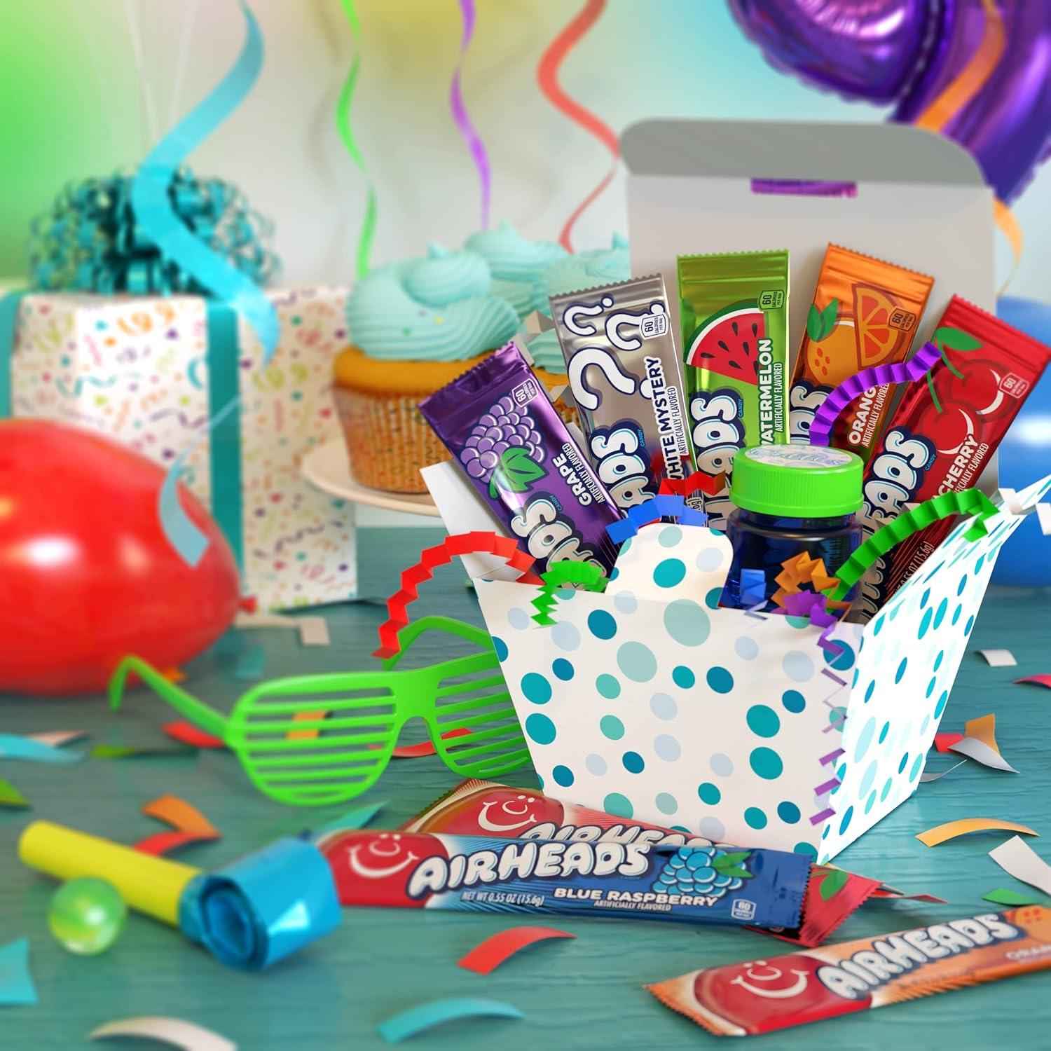 Airheads Sour Three-Flavor Candy Assortment – Giftable Snack Box for Road Trippers, Hostess Tins, and Office Treats