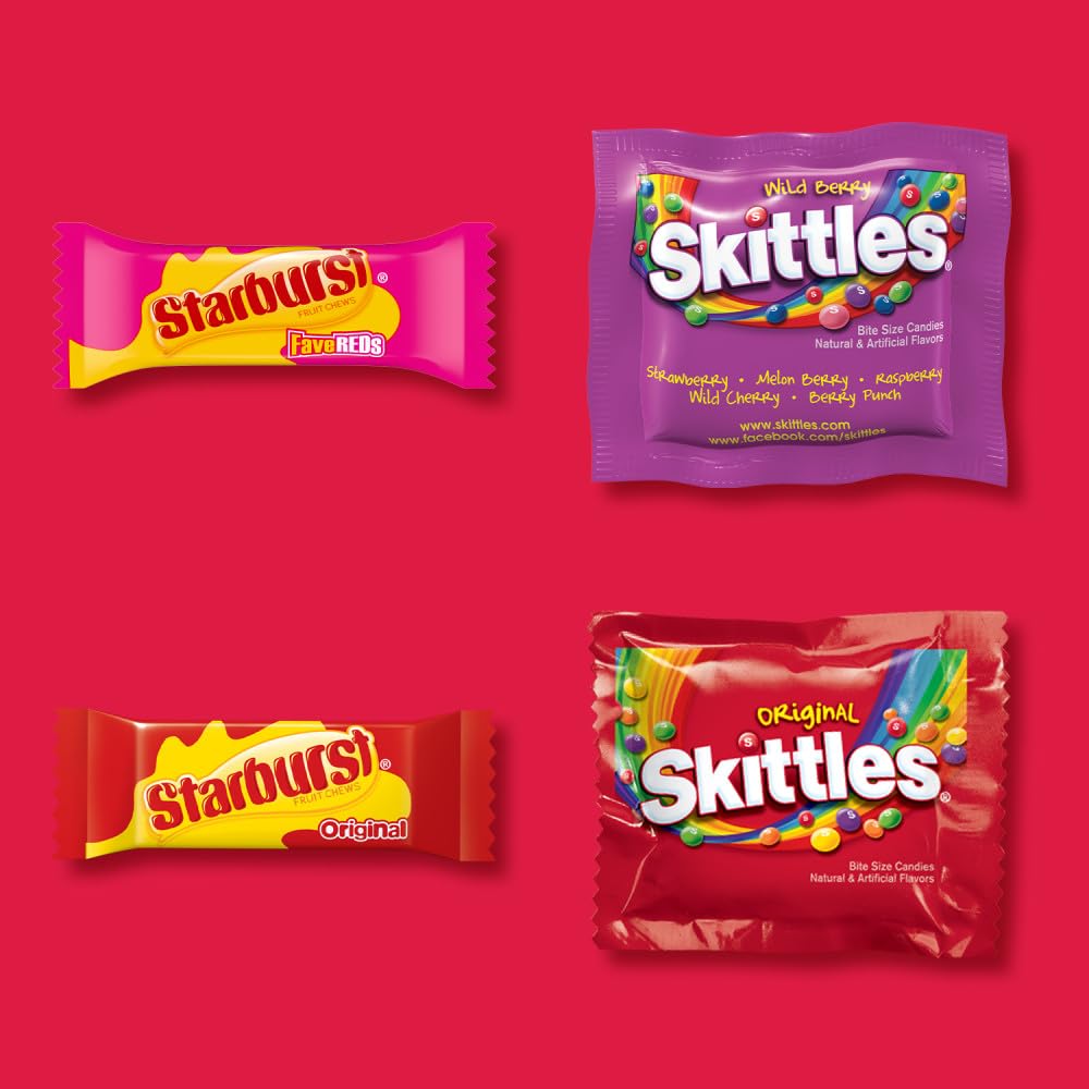 chewy candy texture with colorful fruit-forward flavors