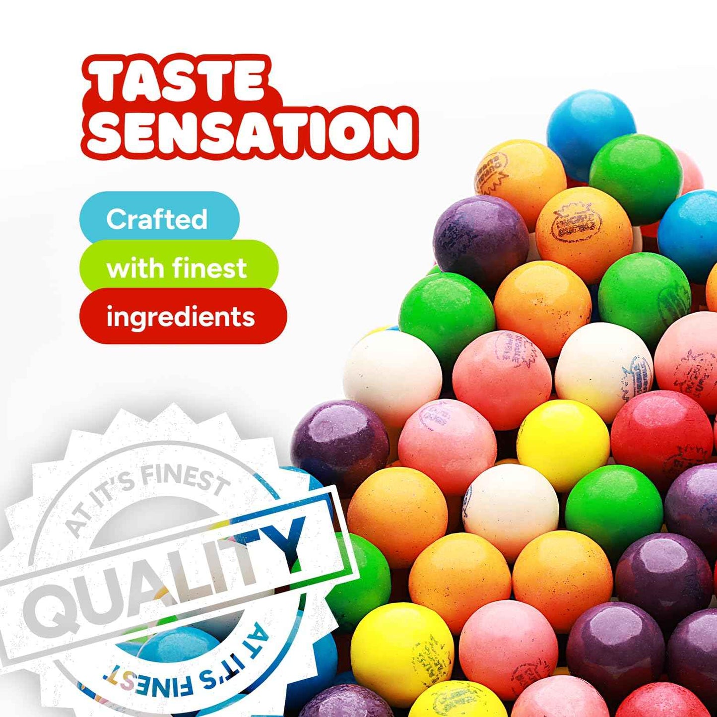 Gluten Free Gumballs 1lb Safe Classroom Reward and Daycare Treat Refill Pack