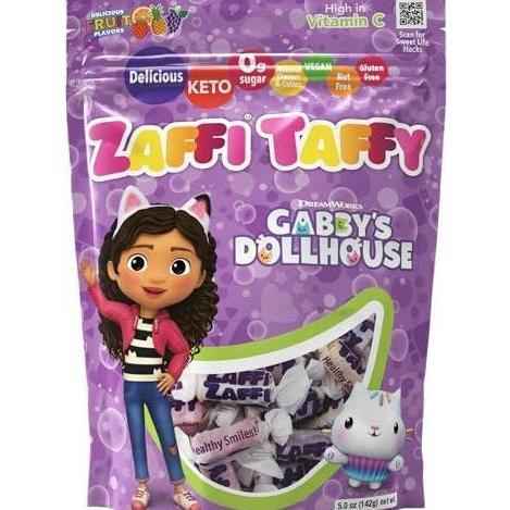 Zollipops KETO Taffy Assorted Fruit 3oz – Kid-Friendly Low-Carb Treats for Car Rides and Lunchbox Surprises