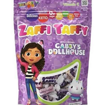 Zollipops KETO Taffy Assorted Fruit 3oz – Kid-Friendly Low-Carb Treats for Car Rides and Lunchbox Surprises
