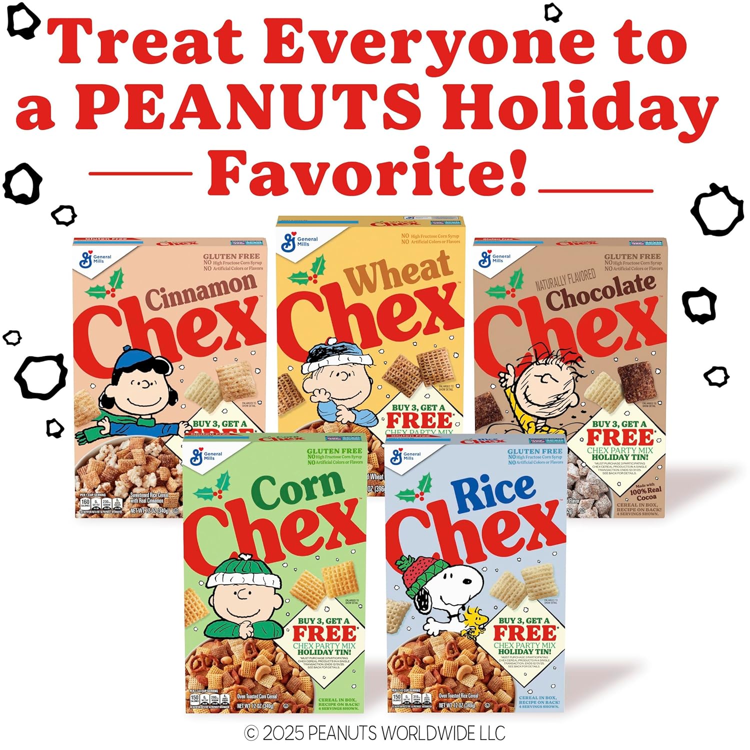 Chex Gluten Free Corn Cereal 18 oz – Holiday Gifting Pantry Box for Housewarming and Hostess Prep