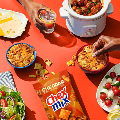 Chex Mix Cheddar Snack Mix – After-School Snack Bowl for Kids, 13.5 oz Pantry Pack