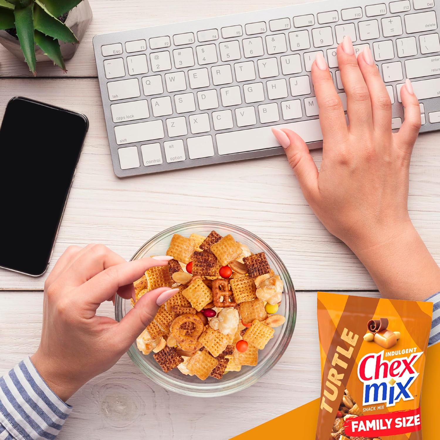 Chex Mix Turtle Snack Mix – Portable Sweet and Salty Trail Mix for Camping, Hiking, and Rest Stops