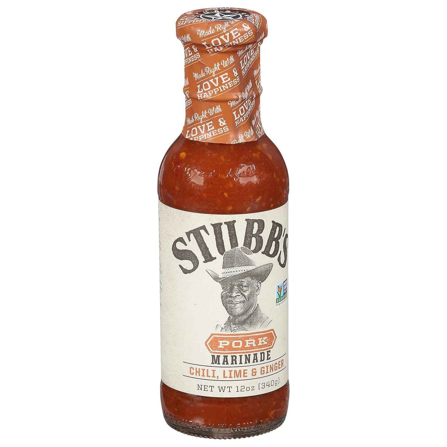 Stubb's Chiles, Lime & Ginger Pork Marinade, 12 oz – Camping and Patio Cookout Sauce for Pork, Chicken, and Vegetables