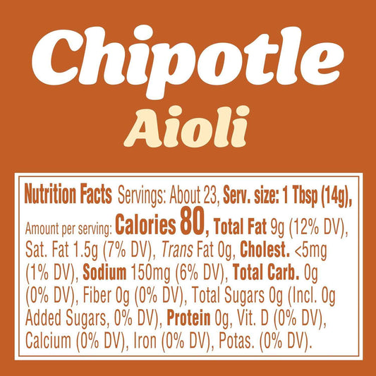 Kraft Chipotle Aioli 12 fl oz Squeeze Bottle — Backyard BBQ Dipping Sauce for Burgers, Grilled Chicken, and Picnic Platters
