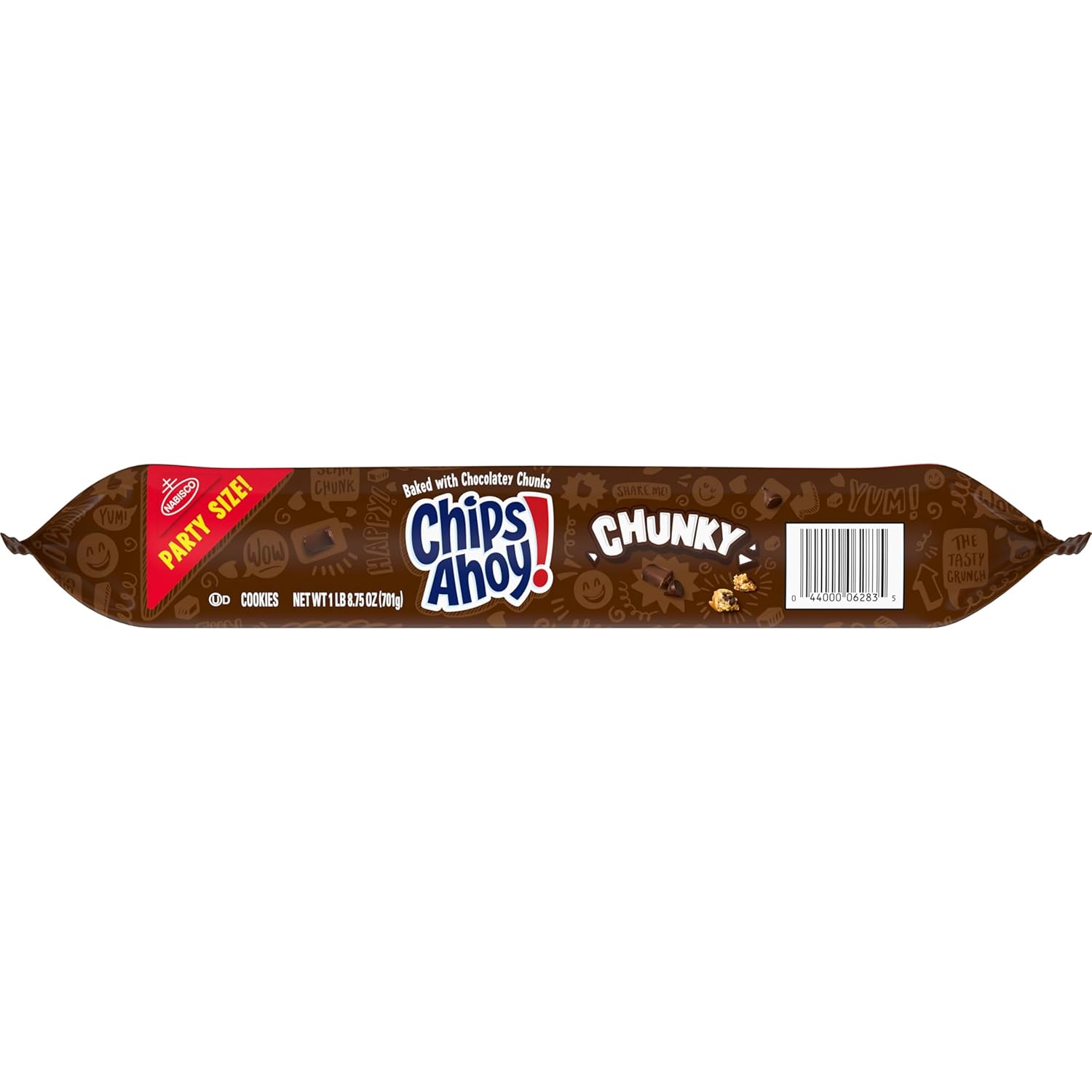 CHIPS AHOY! Chunky Chocolate Chip Cookies Party Size – Single-Pack Pantry Staple for Clean Kitchens, 24.75 oz