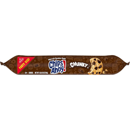 CHIPS AHOY! Chunky Chocolate Chip Cookies Party Size – Single-Pack Pantry Staple for Clean Kitchens, 24.75 oz