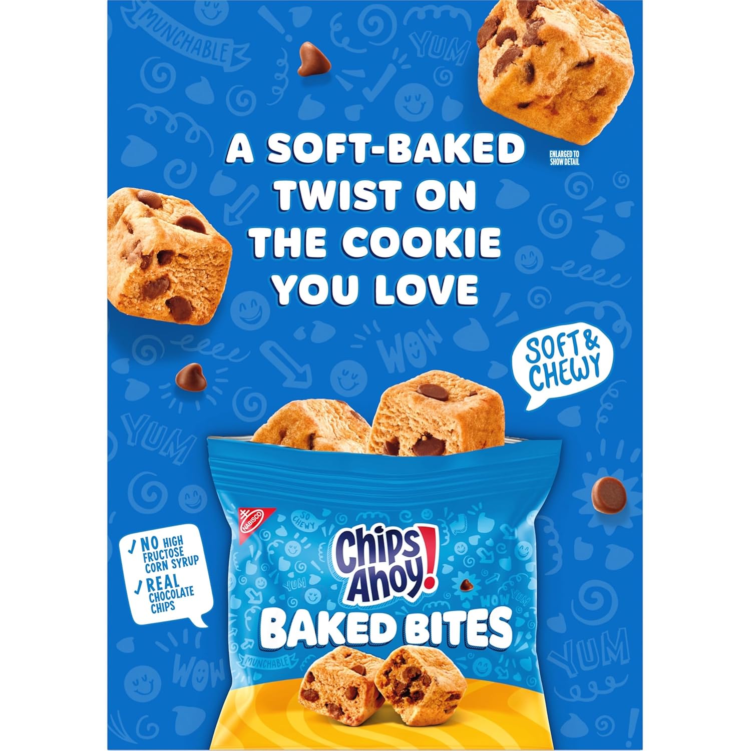 CHIPS AHOY! Soft Blondie Bites Individually Wrapped Treats for Kids Lunchbox