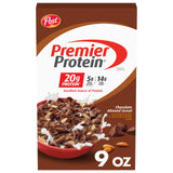 Post Premier Protein Chocolate Almond Cereal — Desk Drawer Snack Cereal with 20g Protein to Beat the Mid-Afternoon Crash
