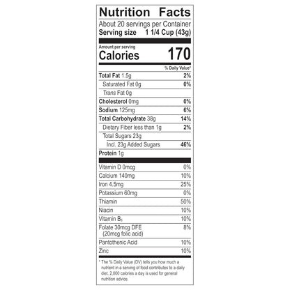 chocolate-flavored crunchy cereal pieces mixed with mini marshmallow bits