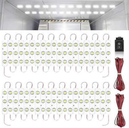 Linkstyle 12V Van Interior LED Light Kit – After-Hours Tool-Finding Lighting for Tradesmen, Cuttable Module Strip
