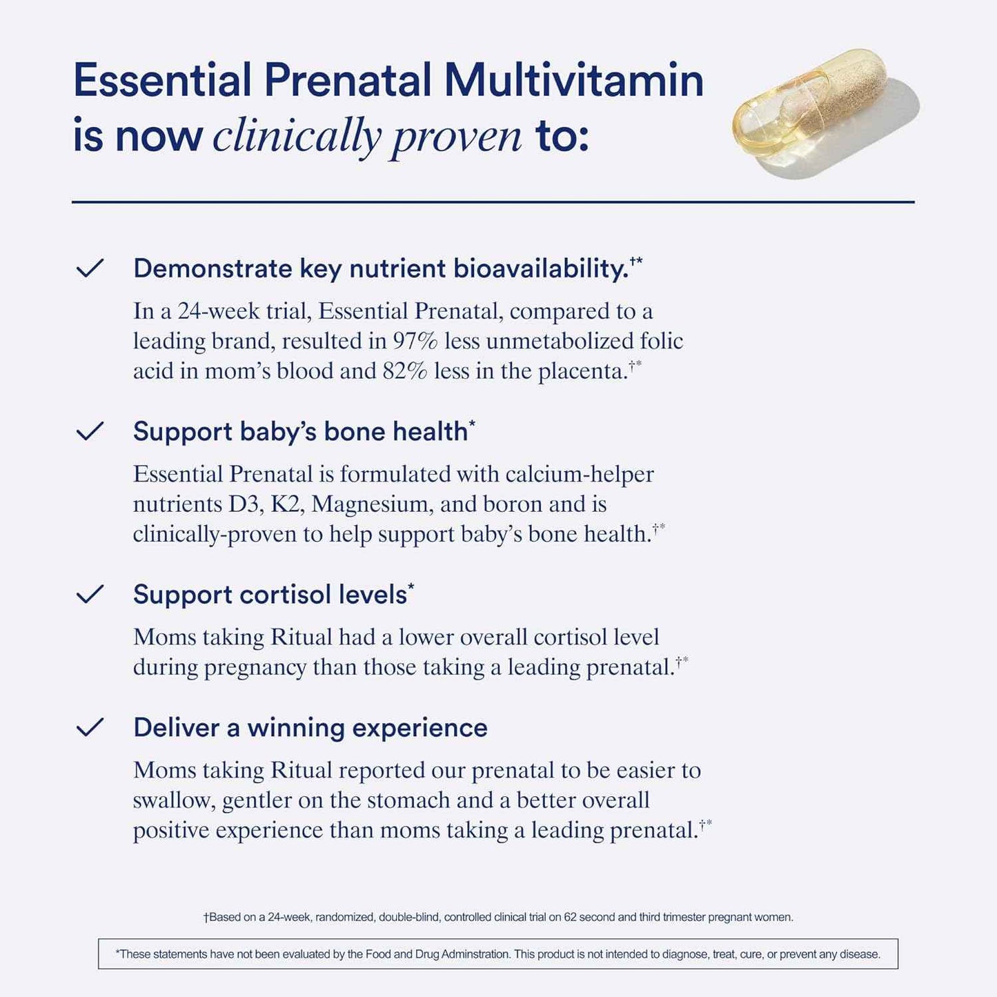 Ritual Prenatal Vitamin – Housewarming Gift for the Mom-to-Be, Premium Clean-Label Supplement