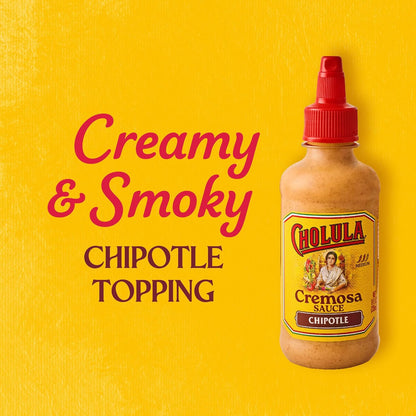 Cholula Chipotle Cremosa Sauce – Unique Birthday Gift for Mom and Women Who Love Mexican Cooking, Creamy Taco Topping, 8 fl oz