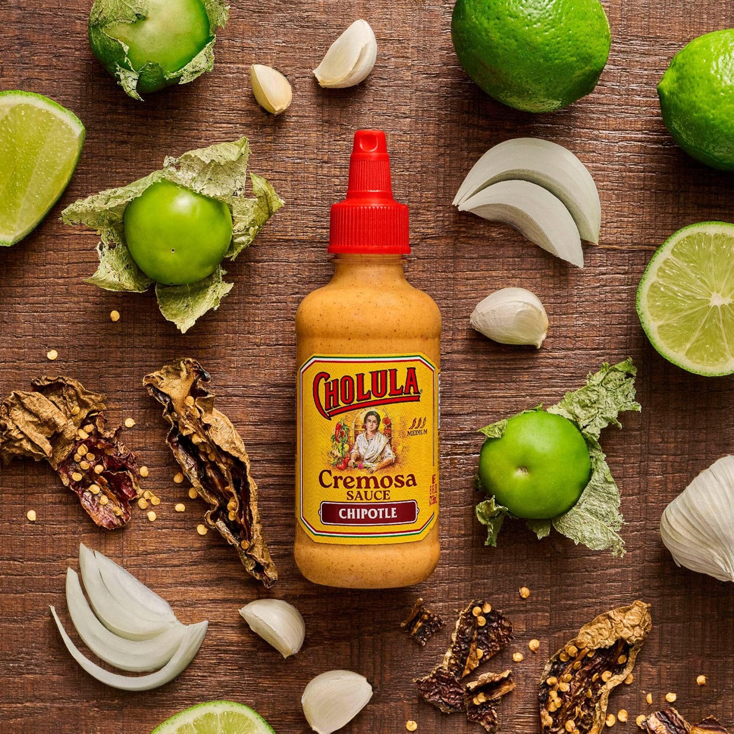 Cholula Chipotle Cremosa Sauce – Unique Birthday Gift for Mom and Women Who Love Mexican Cooking, Creamy Taco Topping, 8 fl oz