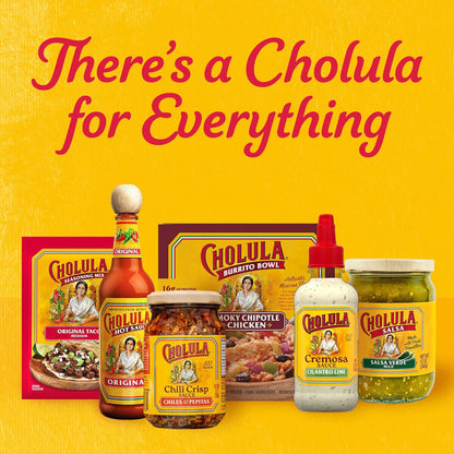 Cholula Crunchy Salsa Macha Chili Crisp – Tailgate and Patio Topping for Burgers, Pizza and Grilled Meats, 8 oz