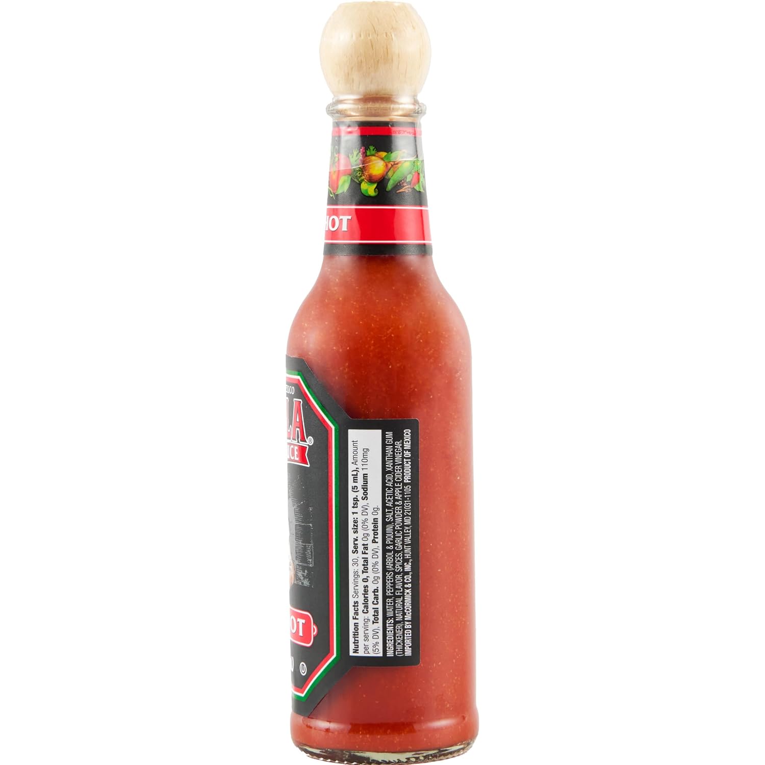 Cholula Hot Sauce Extra Hot – Simple Everyday Egg and Pizza Topping, 5 oz Glass Bottle