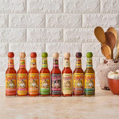 Cholula Hot Sauce Extra Hot – Simple Everyday Egg and Pizza Topping, 5 oz Glass Bottle